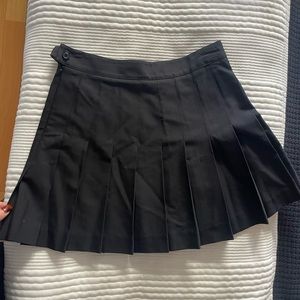 Black Pleated Skirt